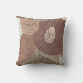 Almofada Mocha Hibiscus Botanical Harmony