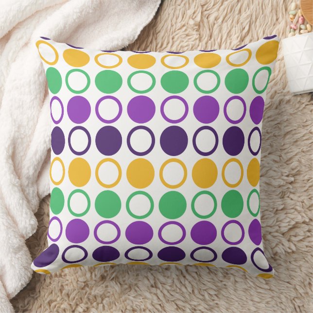 Almofada Mod Mardi Gras Pontos (Cobertor)