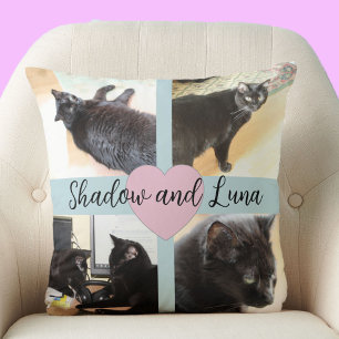Almofada Modelo de Foto Pet Amigos com Nome Personalizado