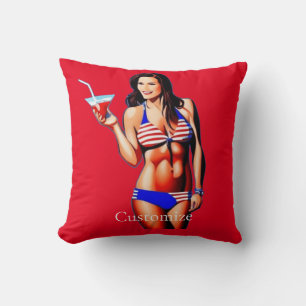 Almofada Modelo de Malhação Bikini Patriótico Thunder_Cove
