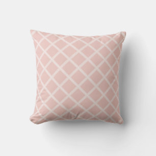 Almofada Modelo Design ao quadrado de cor rosa claro