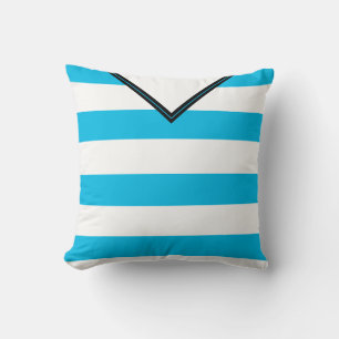Almofada Modelo Travesseiro de Stripes Azuis de Soccer Jers