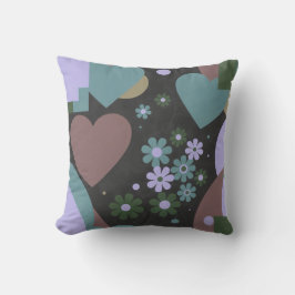 Almofada Modern Abstract Floral Throw Pillow