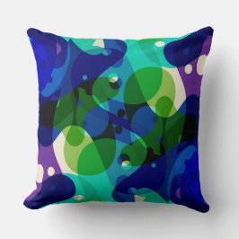 Almofada Modern abstract pattern blue