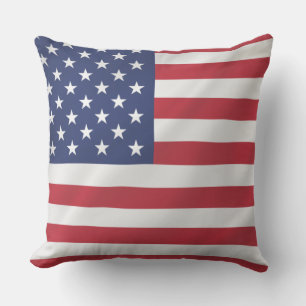 Almofada Modern American Flag USA 4º Dia de Férias