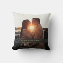 Almofada Modern anniversary photo love 