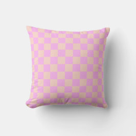 Almofada Modern Bubblegum/Peach Checkerboard