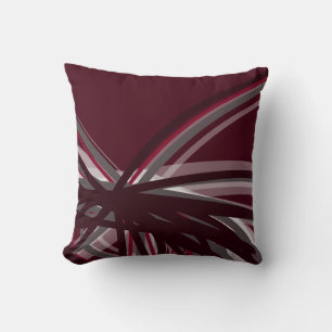 Almofada Modern Burgundy & Cinza