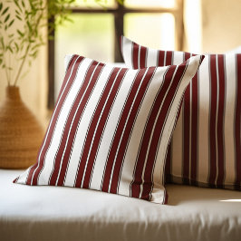 Almofada Modern Burgundy Striped