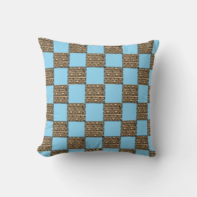 Almofada Modern Checkerboard Geometric pattern (Frente)