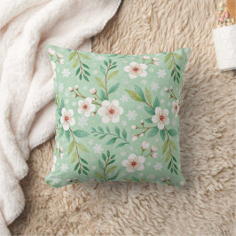 Almofada Modern Cherry Blossoms Winter pattern