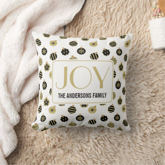 Almofada Modern Christmas Gold And Black Decorations 