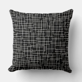 Almofada Modern Crosshatch burlap texture pattern