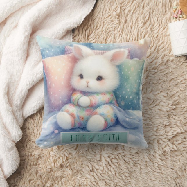 Almofada Modern Cute Pastel Bunny (Cobertor)
