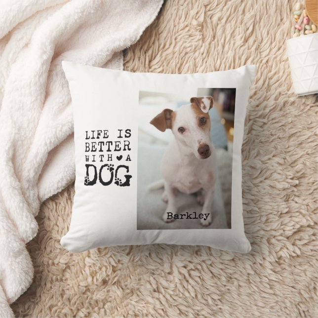 Almofada Modern Dog Pet Quote Photo Template (Cobertor)