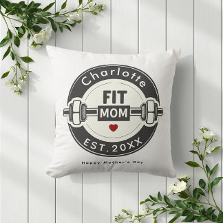 Almofada Modern Fit Mom Mothers Day Pillow Gift