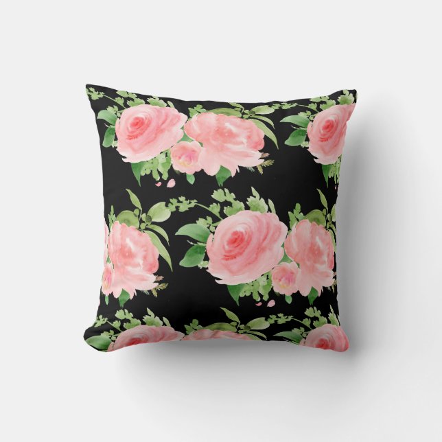 Almofada Modern Floral Watercolor (Frente)