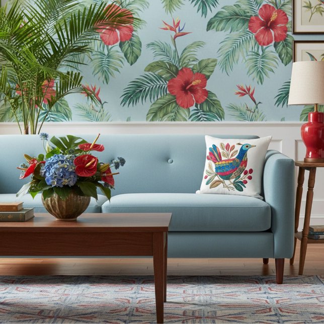 Almofada  Modern geometric animal art abstract colorful  (Criador carregado)