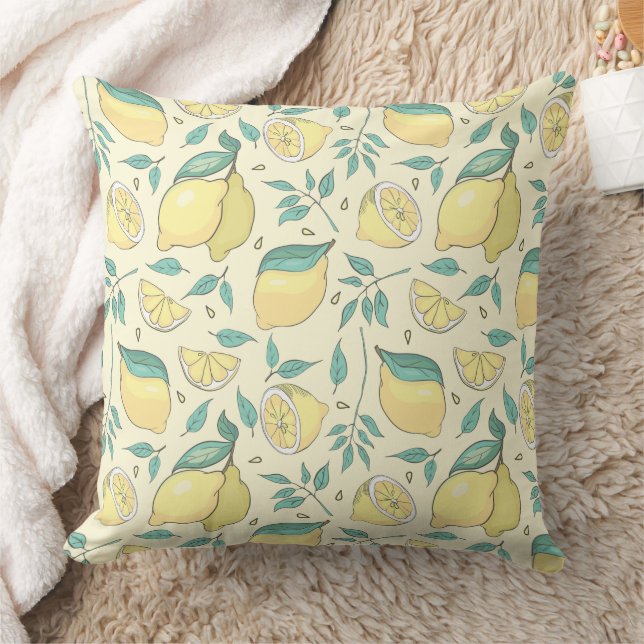 Almofada Modern Lemon Citrus Summer Personalizado (Cobertor)