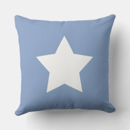 Almofada Modern minimal Initials Star Blue white