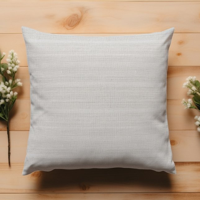 Almofada Modern Minimalistic White Burlap  (Criador carregado)
