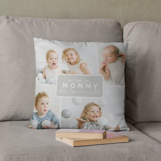 Almofada Modern Mommy 4 Photo Gray (Criador carregado)