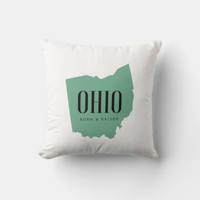Almofada Modern Ohio State Silhouette (Frente)