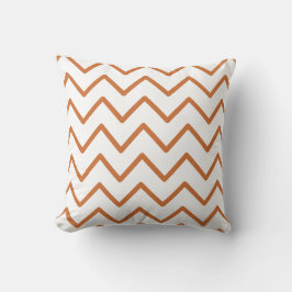 Almofada Modern Orange Chevron Pattern