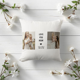 Almofada Modern Personalized Photo Pillow for Mom