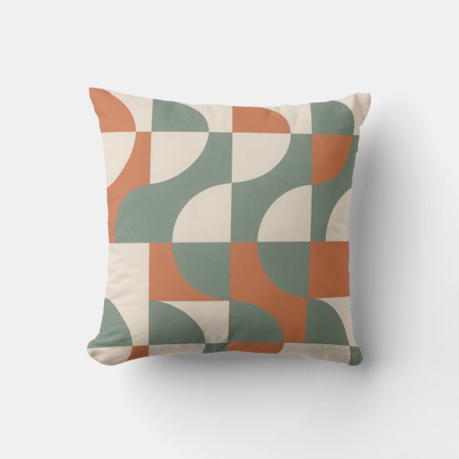 Almofada Modern Retro Geometric Throw Pillow (Frente)