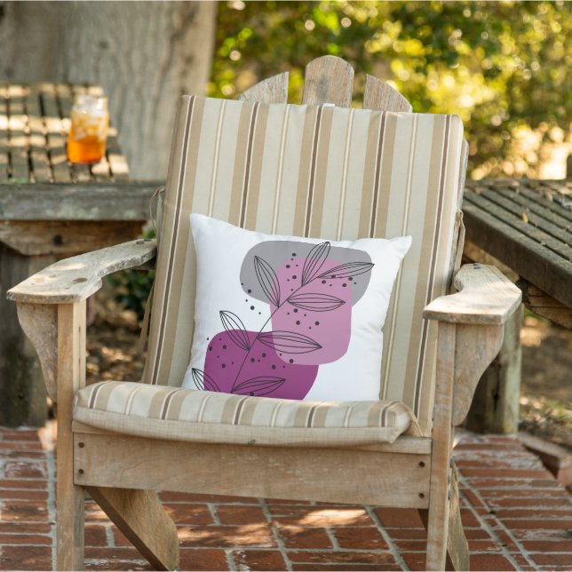 Almofada Modern Trendy Abstrato floral (Cadeira)