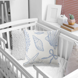 Almofada Modern Under The Sea You Soon Blue Baby Shower