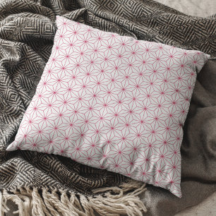 Almofada Modern White Viva Magenta - Japonês Geométrico