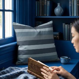 Almofada Moderna Linear | Slate & Nordic Sea