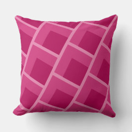 Almofada moderno abstrato geométrico rosa de meados do sécu