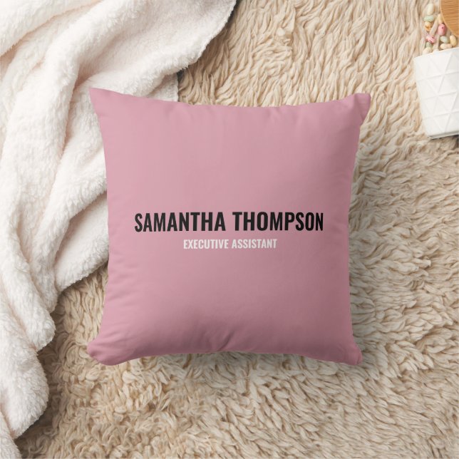 Almofada Moderno Chic Rosa, Branco & Preto (Cobertor)