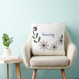 Almofada Moderno Floral de Verão Chic