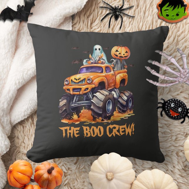Almofada Moderno Jack O Lantern Cute Boo Halloween (Criador carregado)