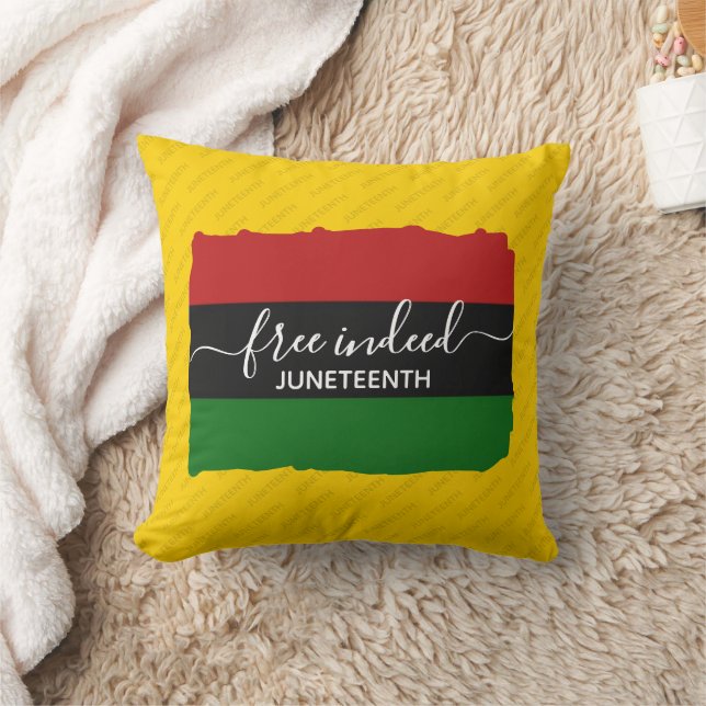 Almofada Moderno JUNETEENTH Pan-Africano REALMENTE GRATUITO (Cobertor)