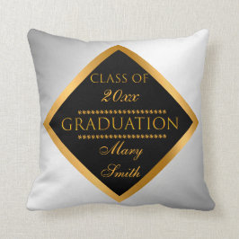 Almofada Moderno simples Personalizar prata Dourada