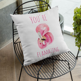Almofada Moderno Você É Flagrante Beleza Rosa Flamingo