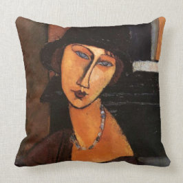 Almofada Modigliani - retrato do travesseiro de Jeanne