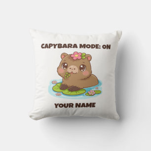 Almofada Modo Capivara Kawaii Fofo Personalizado