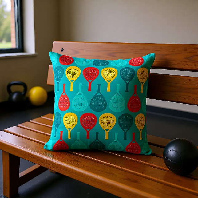 Almofada Modo de Repouso do Padel: Ativado (Padel Rest Mode Activated Throw Pillow)