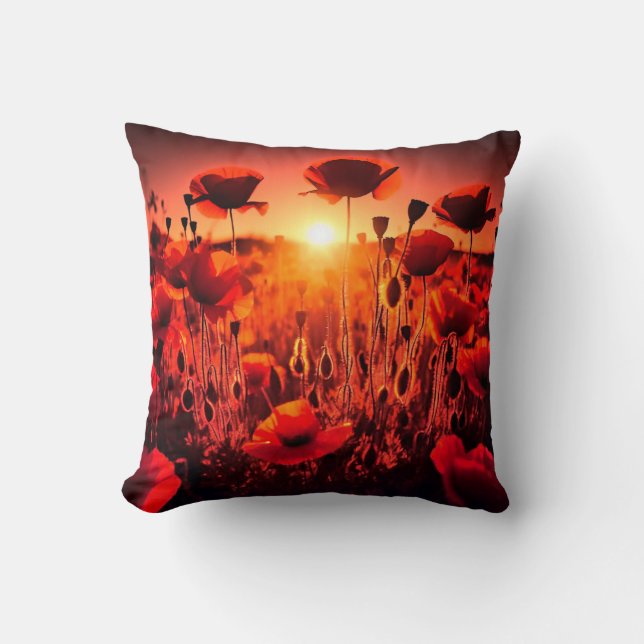 Almofada Mohn im Gegenlicht (Frente)