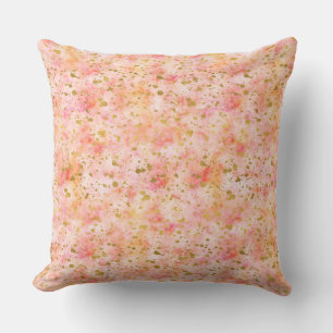 Almofada Molas de Confetti, Dourada, Rosa-Rosa