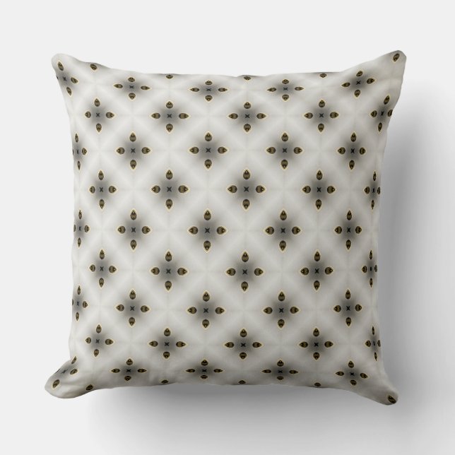 Almofada Mole com Travesseiro decorativo-padrão de sementes (Frente)