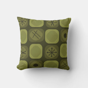 Almofada Molho de Arte Molhada Cubes de 1950 Verde