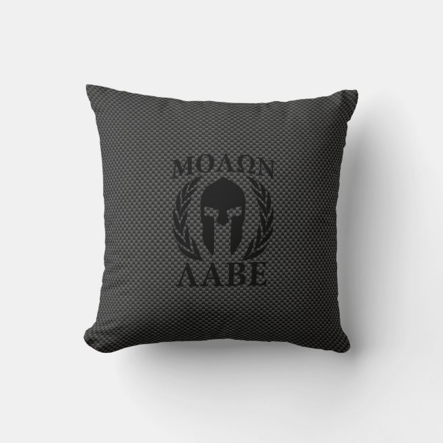 Almofada Molon Labe Spartan Warrior Laurels (Frente)