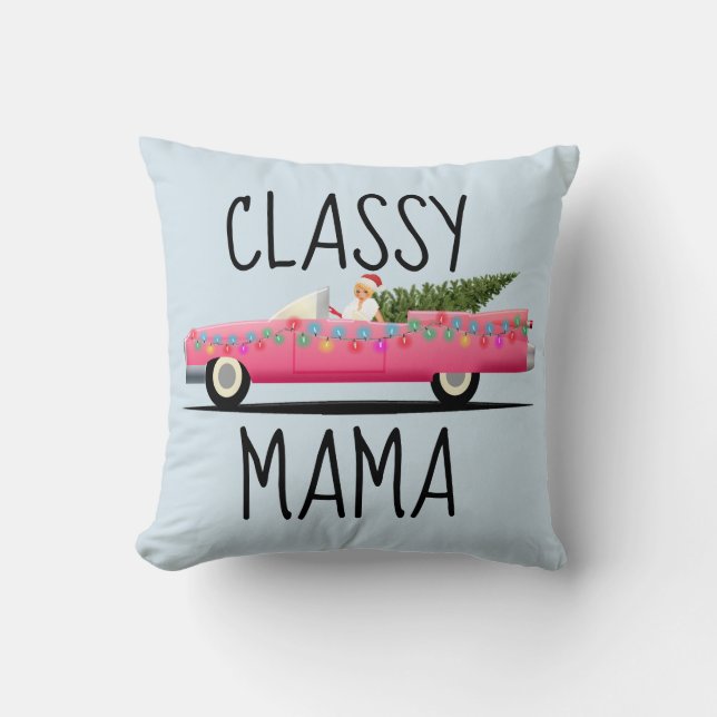 ALMOFADA MOM CLASSY MAMA PINK TRAVESSEIROS DE CARRO CLÁSSIC (Frente)